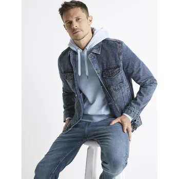 Pánská větrovka Pánská bunda Celio Celio modrá | šedá 1920415