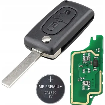 Autoklíč Náhradní obal klíče 2-tlačítkový, CITROEN (HU83) + Transpondér