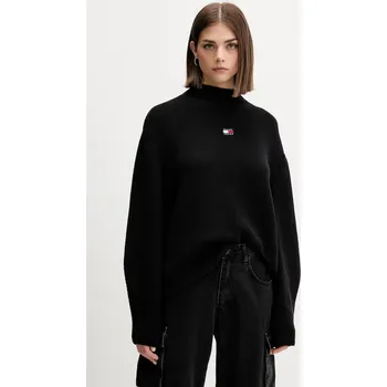 Dámský svetr Bavlněný svetr Tommy Jeans DW0DW21676 černá 99X, vel. S