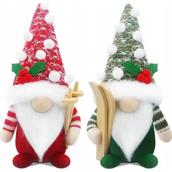 Vánoční dekorace ZIMNÍ SKŘÍTEK 2x VÁNOČNÍ SKŘÍTEK DEKORACE VÁNOCE SVÁTKY GNÓMOVÉ
