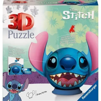 3D puzzle 3D Puzzle-Ball: Disney Stitch s ušima 72 dílků
