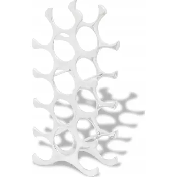 Stojan na víno ALUMINIOWÝ STOJAN NA 15 LAHVÍ VÍNA STŘÍBRNÝ