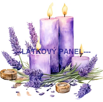 Látkový panel - Levandule - LE-123 Velikost: 50x50cm, Materiál: Kočárkovina