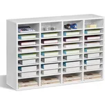 Pořadatel Na Biurko 36 Przegrody 99,7x30,5x68CM Regulowane Półki Biały