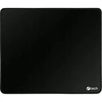C-TECH Podložka pod myš MP-01, černá, 320x270x4mm, obšité okraje