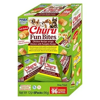 Pamlsek pro psa Churu Dog BOX Fun Bites Chicken wraps Chick&Pumpk8x12g