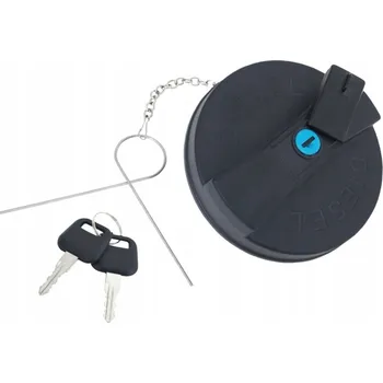 Palivová nádrž Plastová zátka palivové nádrže DIESEL průměr 60 mm s klíčem