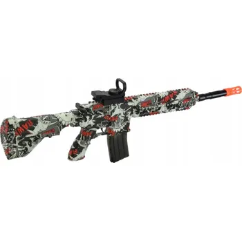 PUŠKA PISTOLE S LUNETOU AUTOMAT NA ŽELÉ BEZPEČNÁ REALISTICKÁ ZÁBAVA