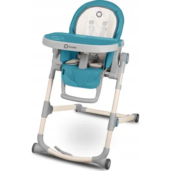 Skládací jídelní židlička s tácem, nastavitelná, na kolečkách Lionelo Cora