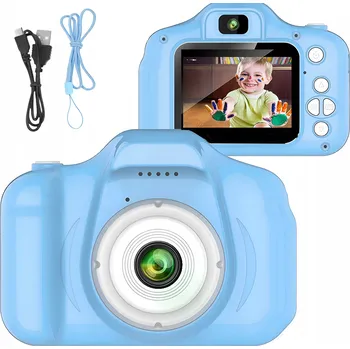 Digitální fotoaparát DĚTSKÝ FOTOAPARÁT DIGITÁLNÍ KAMERA HRY PRO DĚTI RŮŽOVÝ HRAČKA HD