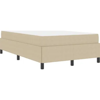 Postel vidaXL Rám postele s matrací Světle zelená šedá 120 x 200 cm textil [3399119]