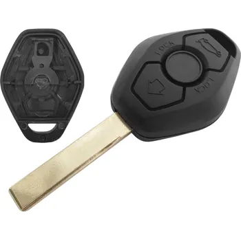 Autoklíč Náhradní obal klíče 3-tlačítkový, BMW 3 E46 5 E39 7 E38 X5 E53 (HU92)