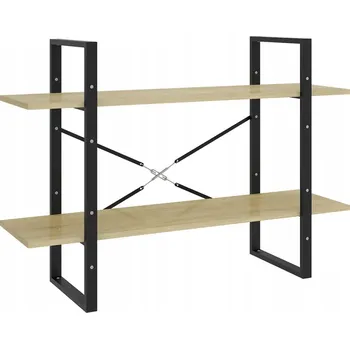 Knihovna Industriální regál na knihy, 2 police, dub sonoma, 100x30x70 cm