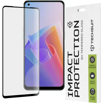 Techsuit 111D Celoplošné lepící sklo Oppo Reno7 4G Reno7 Lite Black