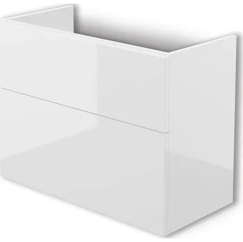 Koupelnový nábytek Deante Skříňka pod umyvadlo Tubo, bez desky, 800x385x600 mm, bílá lesklá STU_6U81