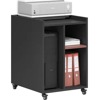 Mobilní kancelářská skříň na tiskárnu s místem pro počítač a pořadače