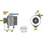 Alternátor BOSCH 0 986 042 301