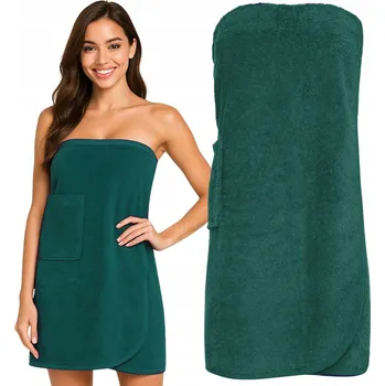 DÁMSKÉ PAREO RUČNÍK DO SAUNY SPA BAVLNA FROTÉ S/M ZELENÉ