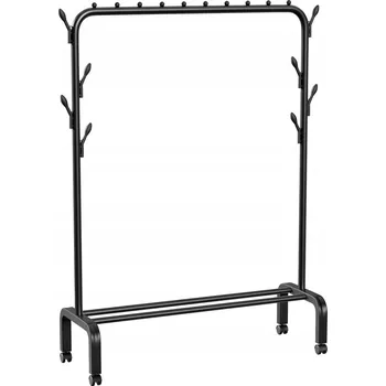 Věšák Stojanový věšák kovový Markadler černý