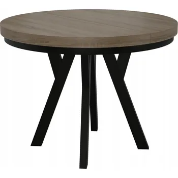 Jídelní stůl KULATÝ STŮL KOV LOFT OBÝVACÍ POKOJ KUCHYNĚ POKOJ 110cm+2x50cm