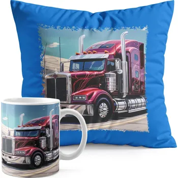 SADA HRNEK + POLŠTÁŘ MODRÁ - TIR NÁKLADNÍ AUTO DOPRAVA SPEDICE