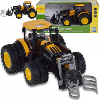 autíčko TRAKTOR Z ČELNÍM NAKLADAČEM, ZVUKEM, SVĚTLY A POHONEM - ZEMĚDĚLSKÝ STROJ