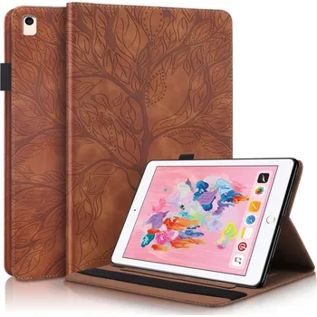 Pouzdro na tablet VSECHNONAMOBIL 57091 ART TREE Zaklápěcí pouzdro Apple iPad 9.7 (2017) / 9.7 (2018) / iPad Air ( 1 / 2 ) hnědé
