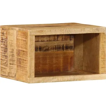 Noční stolek Hnědý noční stolek z masivního mangového dřeva 40 x 30 x 25 cm