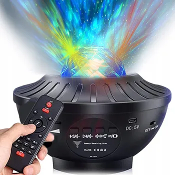 Dětské svítidlo Projektor noční lampička Gwiazdoholik černá