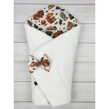 Zavinovačka Nikatymi zavinovačka zavinovačka pro miminko 80x80 vaflová bílá