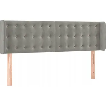 Klasické čelo postele ušák 147x16x78/88 cm, tmavě šedé