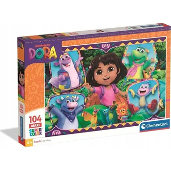 Puzzle Puzzle 104 dílků Maxi Super barva Dora 25077 Clementoni