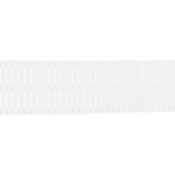 Dřevěné čelo postele, 204 x 3 x 60 cm, bílé