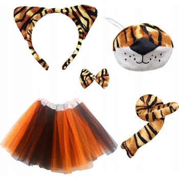 Karnevalový kostým KOSTÝM TYGRA PRO DĚTI PŘEVLEK ZVÍŘE PŘEVLEK TYGR PRO DĚTI