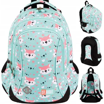 Školní batoh Školní batoh pro mládež, 3 komorový, Lišky LOVELY FOXY St.Right