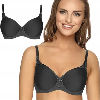 Podprsenka Podprsenka vyztužená, hladká, pohodlná, grafit podprsenka Viania Carola 75C