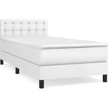 Postel Postel s designem dřeva VidaXL 100x200 cm bílá