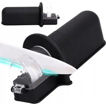 Brousek na kuchyňské nože a nůžky, ruční, jednostupňové, kompaktní brousek