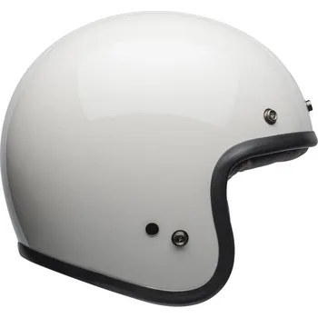 Helma na motorku MOTOCYKLOVÁ PŘILBA OTEVŘENÁ BELL CUSTOM 500 ECE6 VINTAGE WHITE L