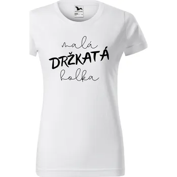 Dámské tričko - Malá držkatá holka Barva: Bílá, Velikost: XL