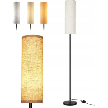 Stojací lampa KLASICKÁ LNIANY LAMPA STOJÍCÍ PODLAHOVÁ LAMPA 3 E27 12W 175 CM