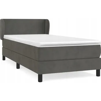 Ložnice Jednolůžková dřevěná postel VidaXL 100x200 cm, odstíny šedé