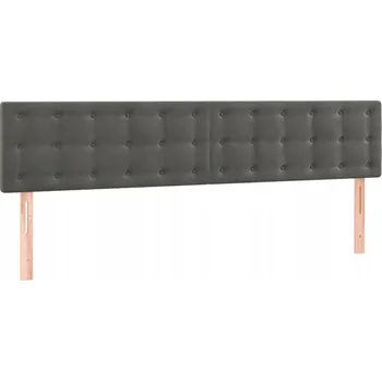 Čelo postele sametové tmavě šedé, 160x78 cm