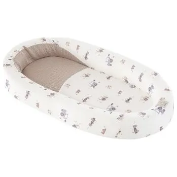 Hnízdečko pro miminko TRÄUMELAND Hnízdečko Home Air Little Farm Blau