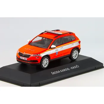 autíčko DeAgostini Škoda Karoq Hasiči 2017 1:43 - Kaleidoskop slavných vozů časopis s modelem #123 Škoda Karoq - kovový model