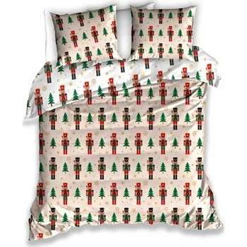 Povlečení Povlečení 160x200 Vánoční svátky Louskáček Na Ořechy Vánoční stromky Bavlněné