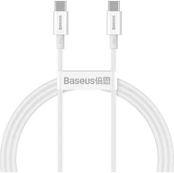 Datový kabel Kabel Baseus Superior Series USB-C na USB-C, 100W, 1m (bílý)