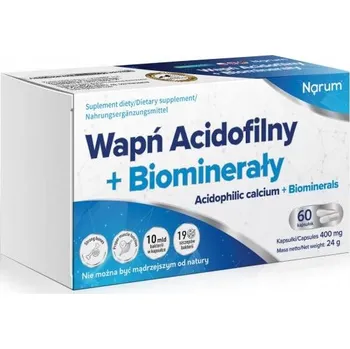 Doplněk stravy Narum vápník acidofilní + biomineraly 400 mg kapsle 60 ks