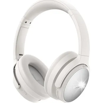 Sluchátka Earfun Tune Pro Bezdrátová Sluchátka Přes Uši Bluetooth 5.4 ANC Bílá