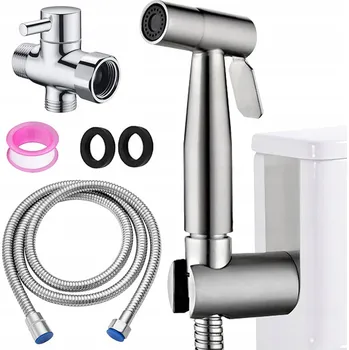 Bidetová baterie CAR Ruční bidetová sprška stříbrná